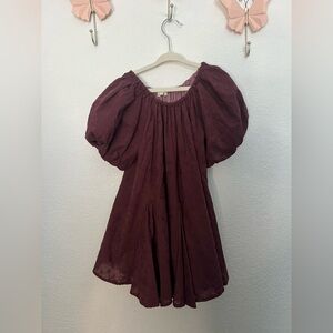 Elegant Burgundy Kids Dress